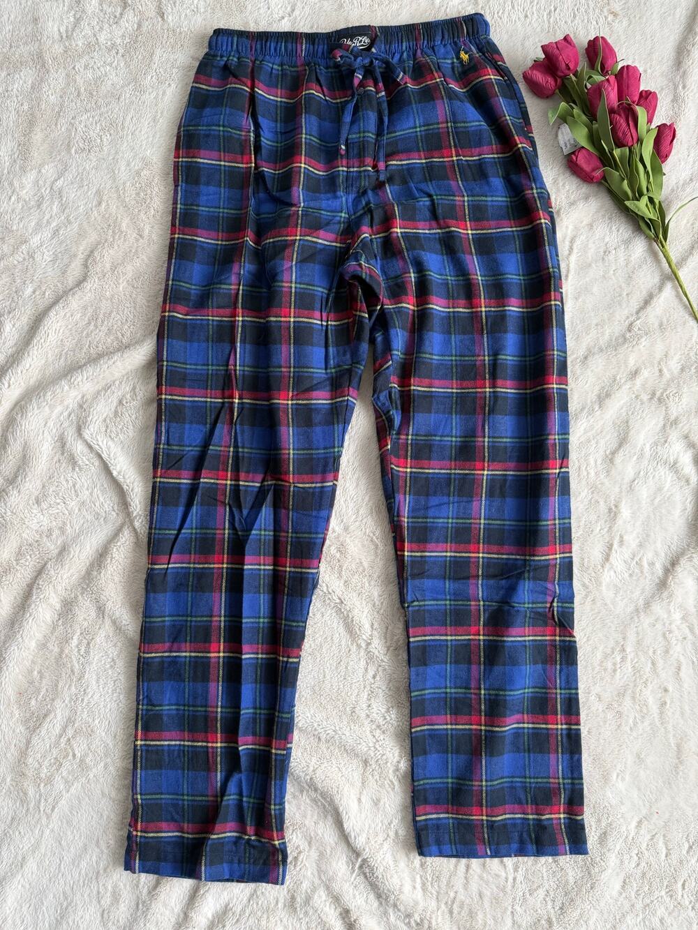 Ralph Lauren Polo Plaid Flannel Lounge Pants Size M